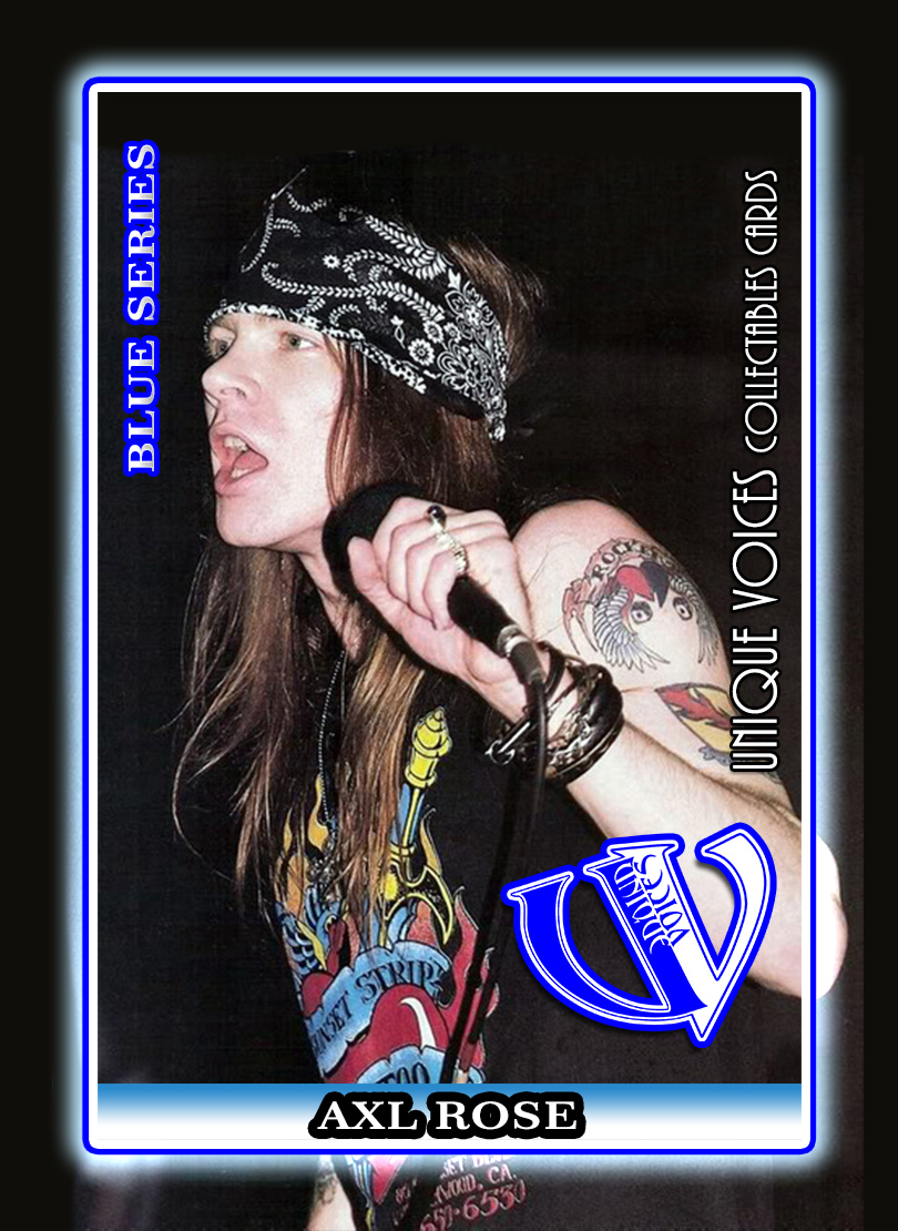 Axl Rose Blue Card